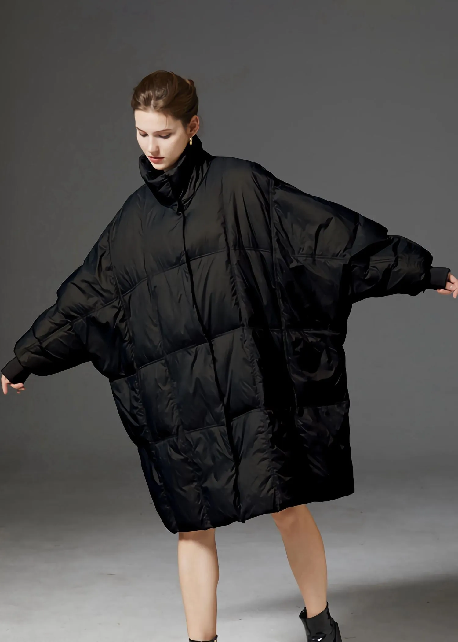 Oversize Stand Collar Down Puffer Coat