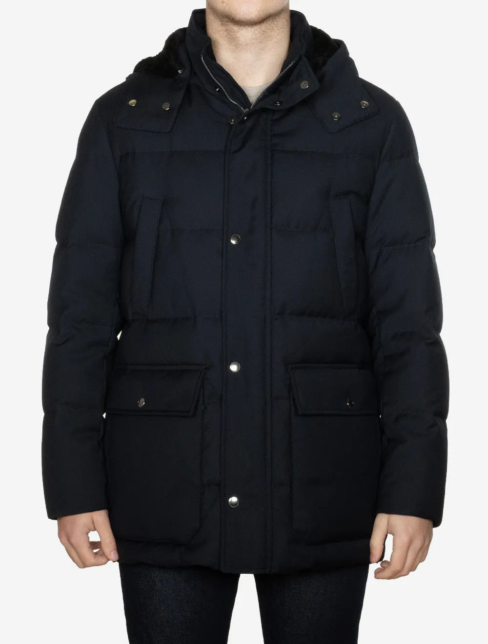 Padded Coat Navy