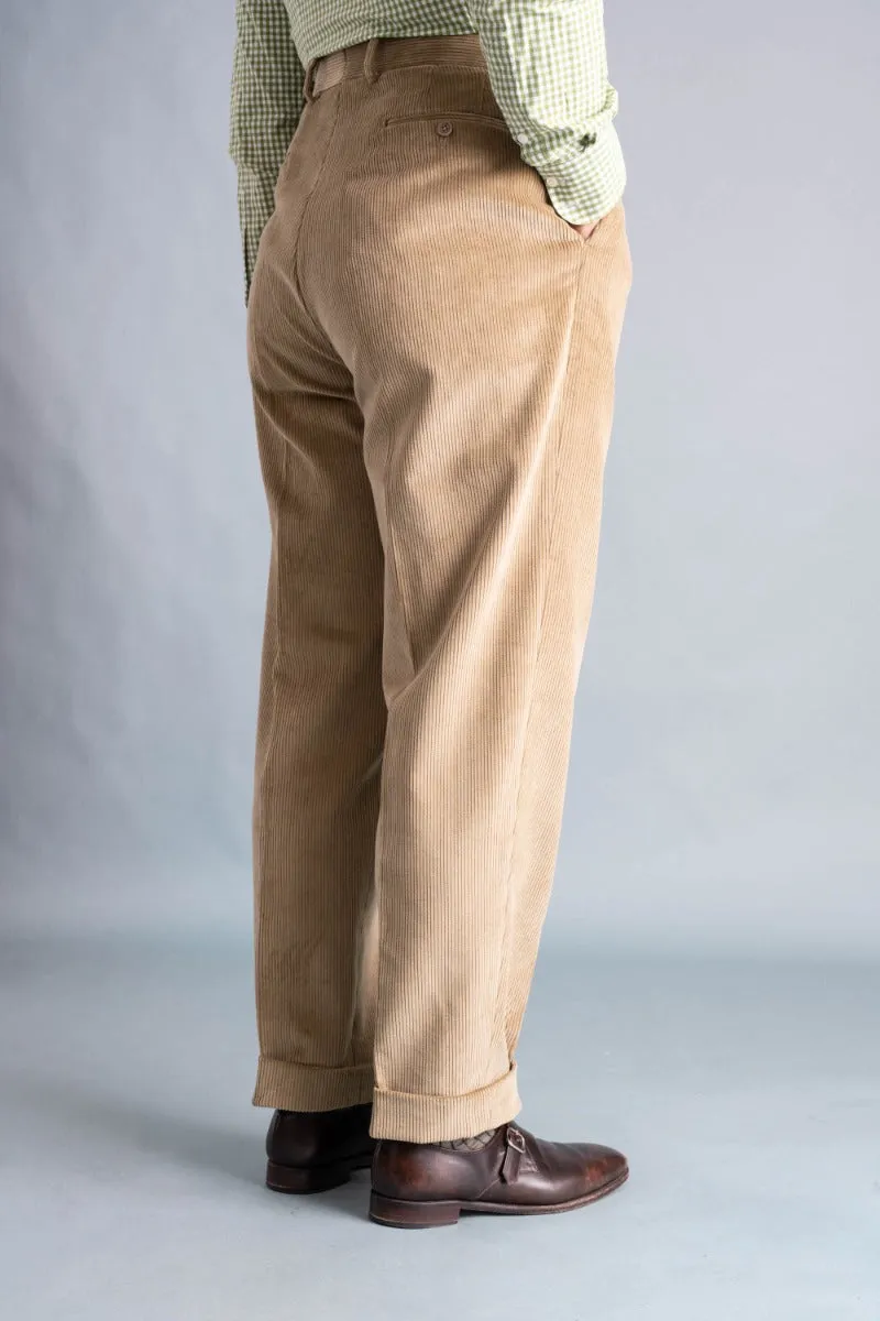 Pale Taupe Stancliffe Corduroy Trousers