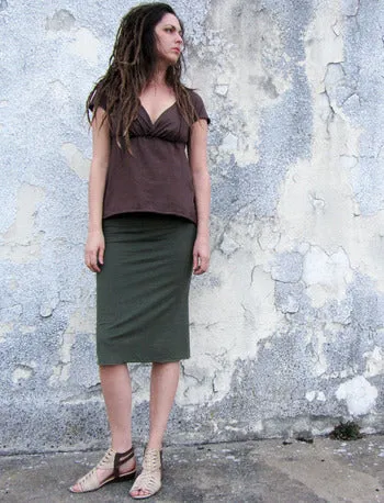 Pencil Below Knee Skirt