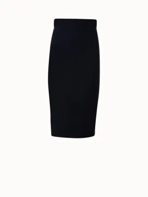 Pencil Skirt in Wool Double-Face