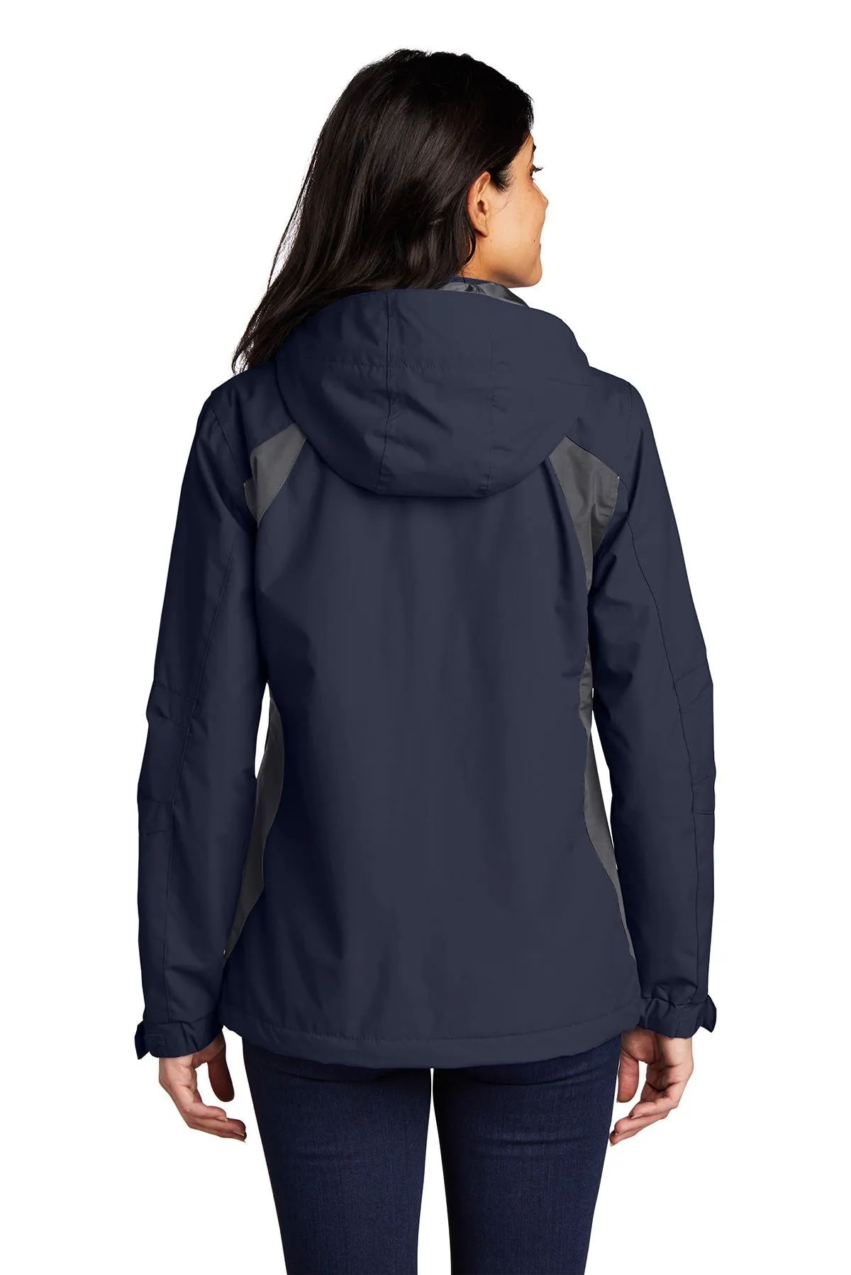 Port Authority Ladies All-Season II Custom Jackets, True Navy/ Iron Grey