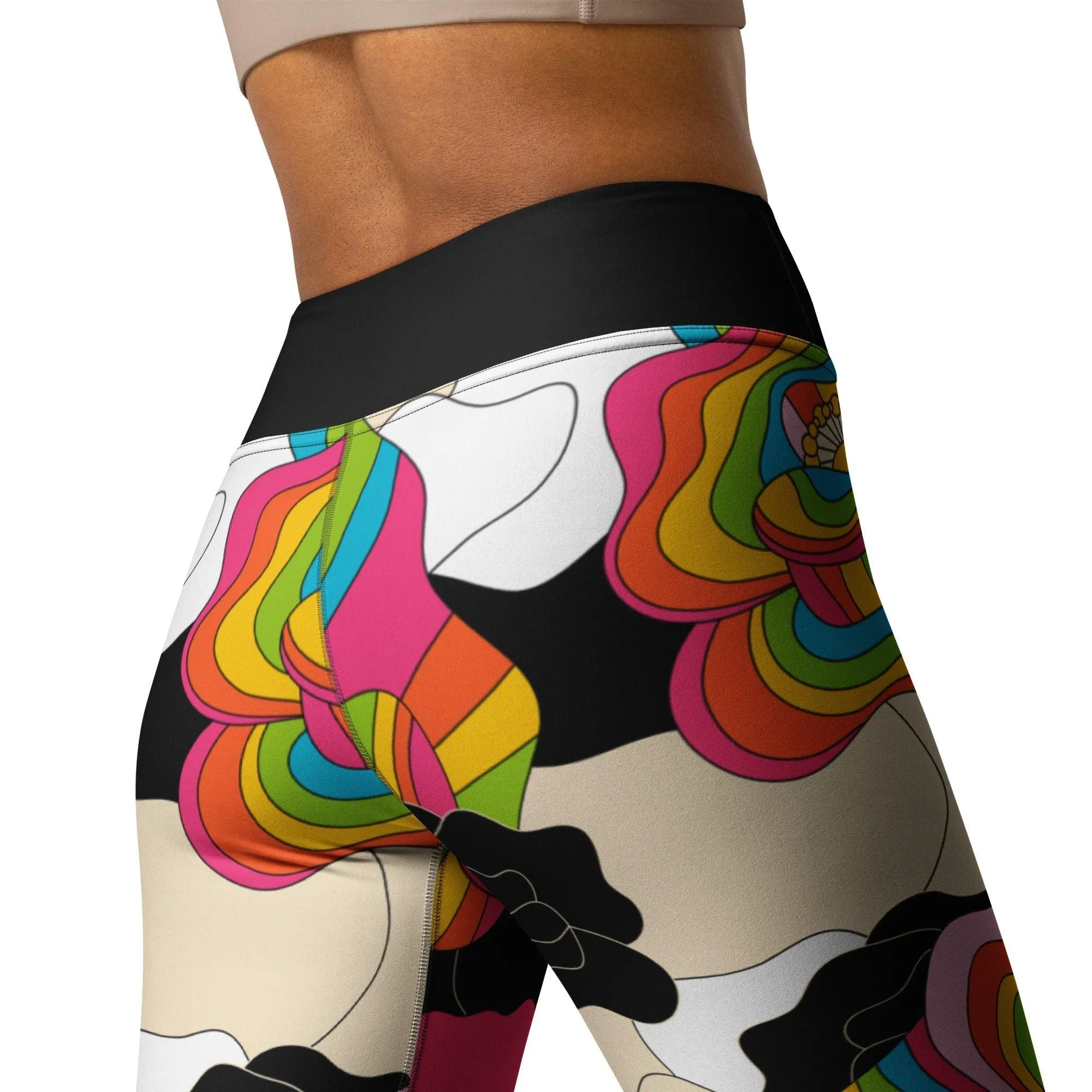 RAINBOW POPPY -2- Yoga Leggings