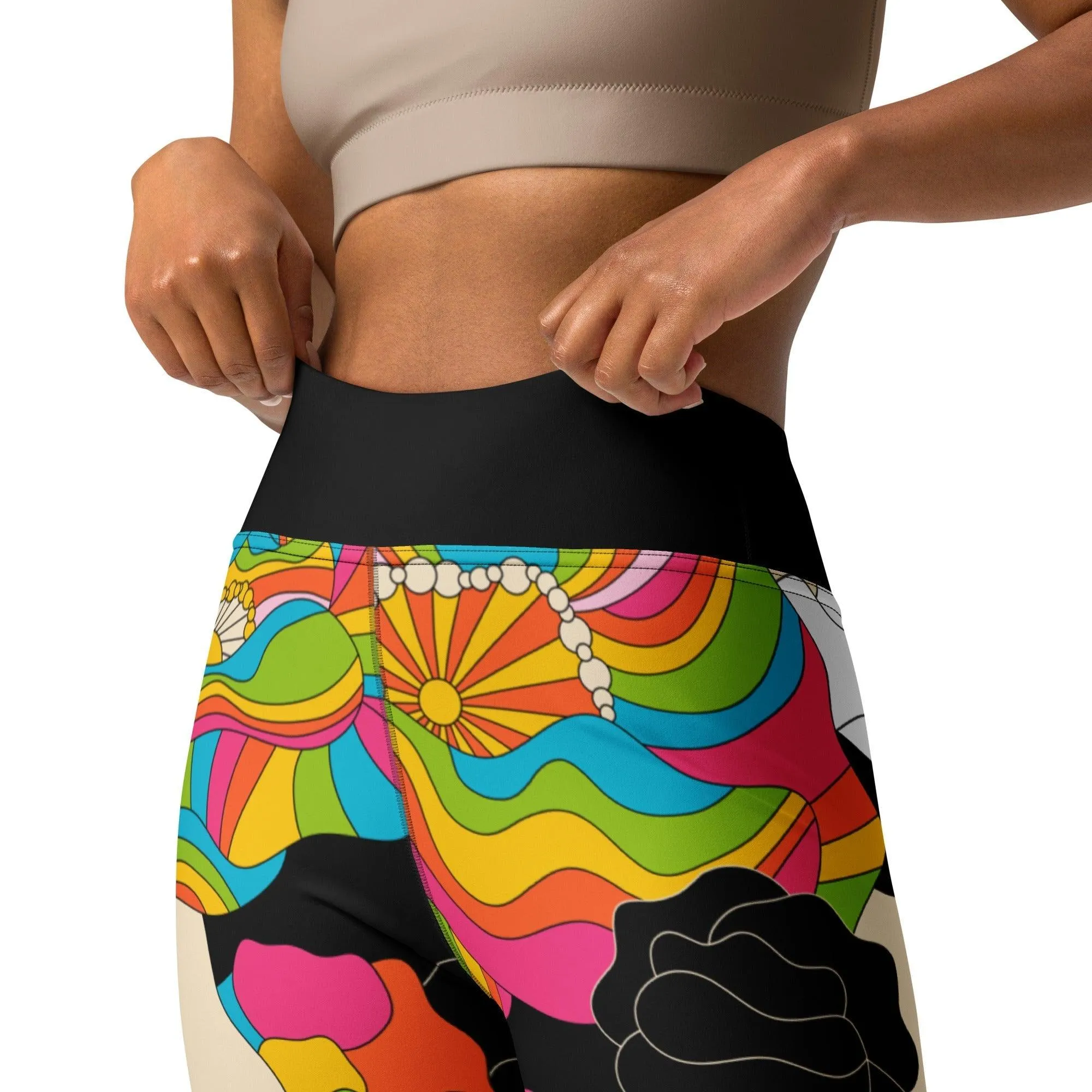 RAINBOW POPPY -2- Yoga Leggings