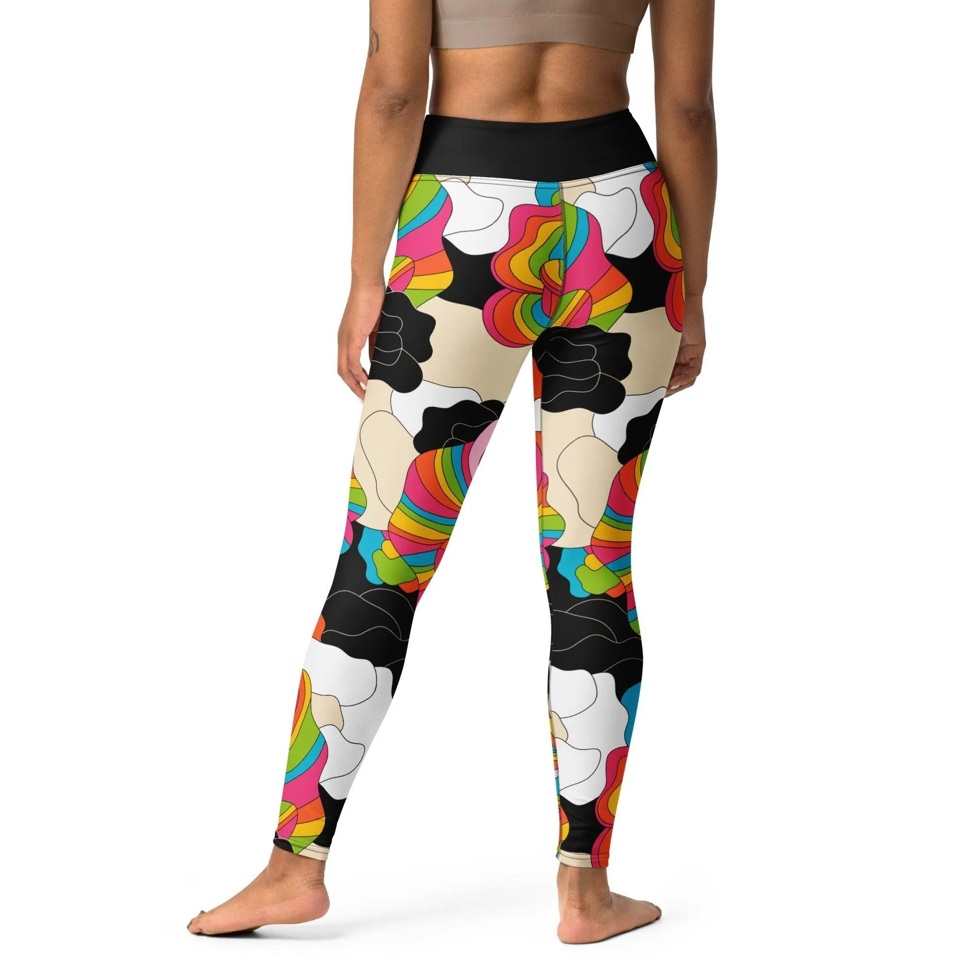 RAINBOW POPPY -2- Yoga Leggings