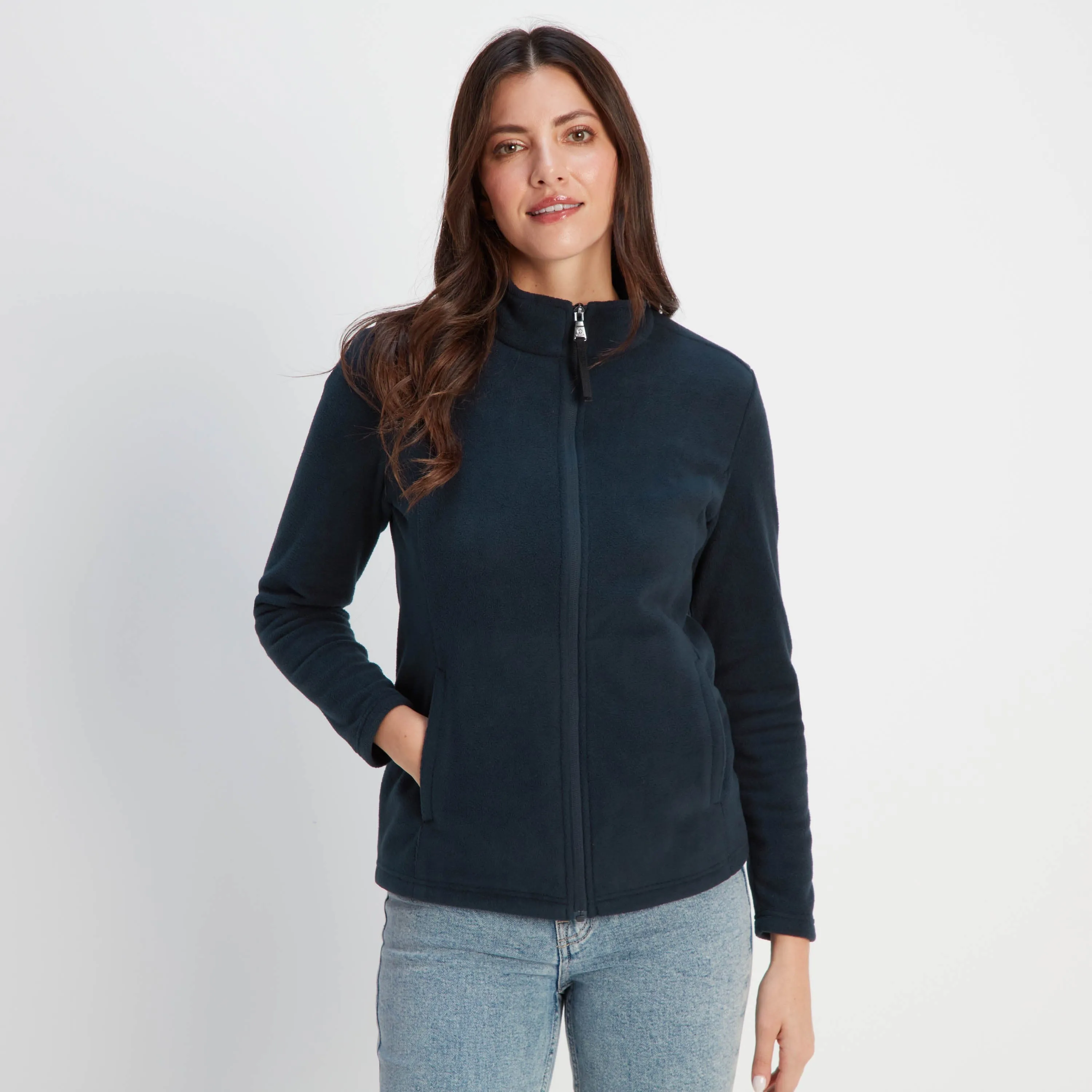 Revive Womens Fleece Jacket - Dark Indigo