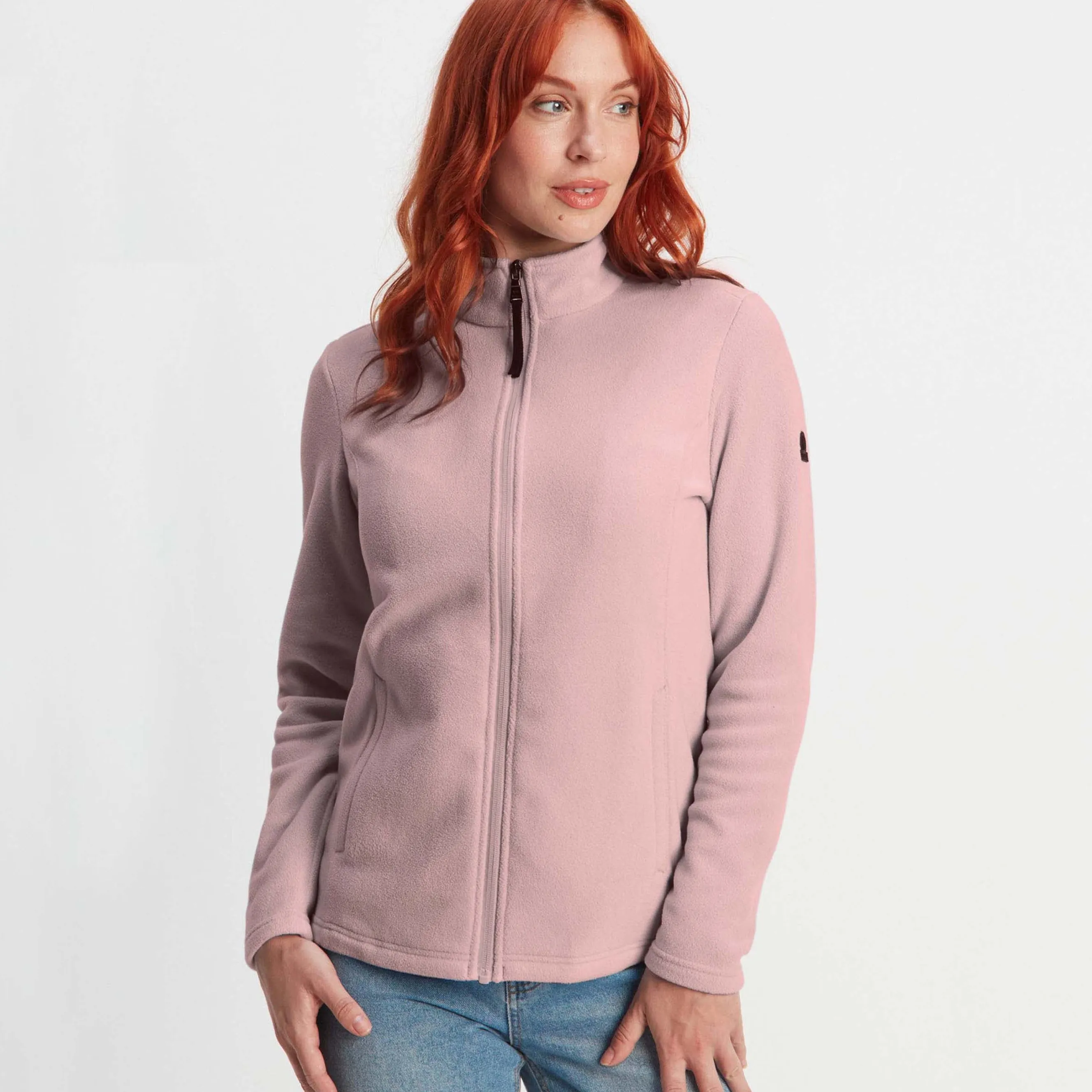 Revive Womens Fleece Jacket - Faded Pink