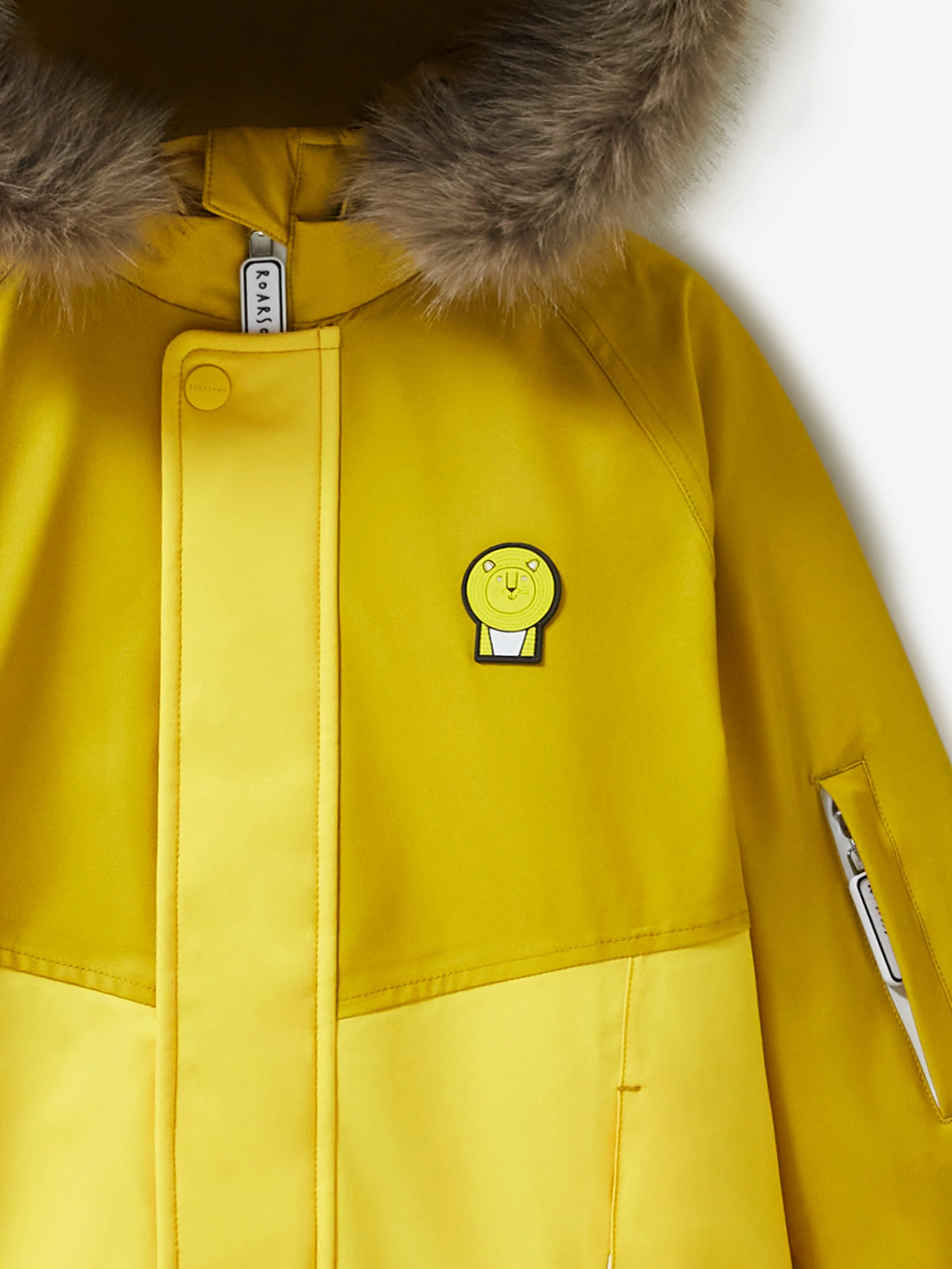 Roarsome Kids Cub Ski Parka Jacket in Yellow