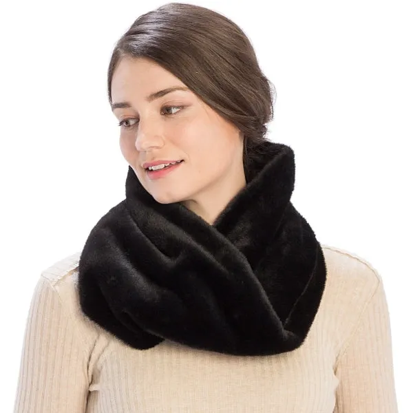 Scarf infinity women's faux fur