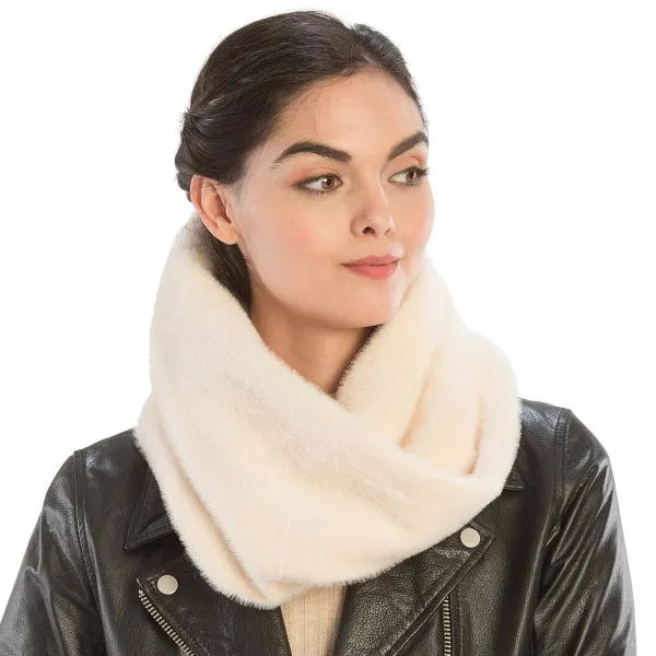 Scarf infinity women's faux fur