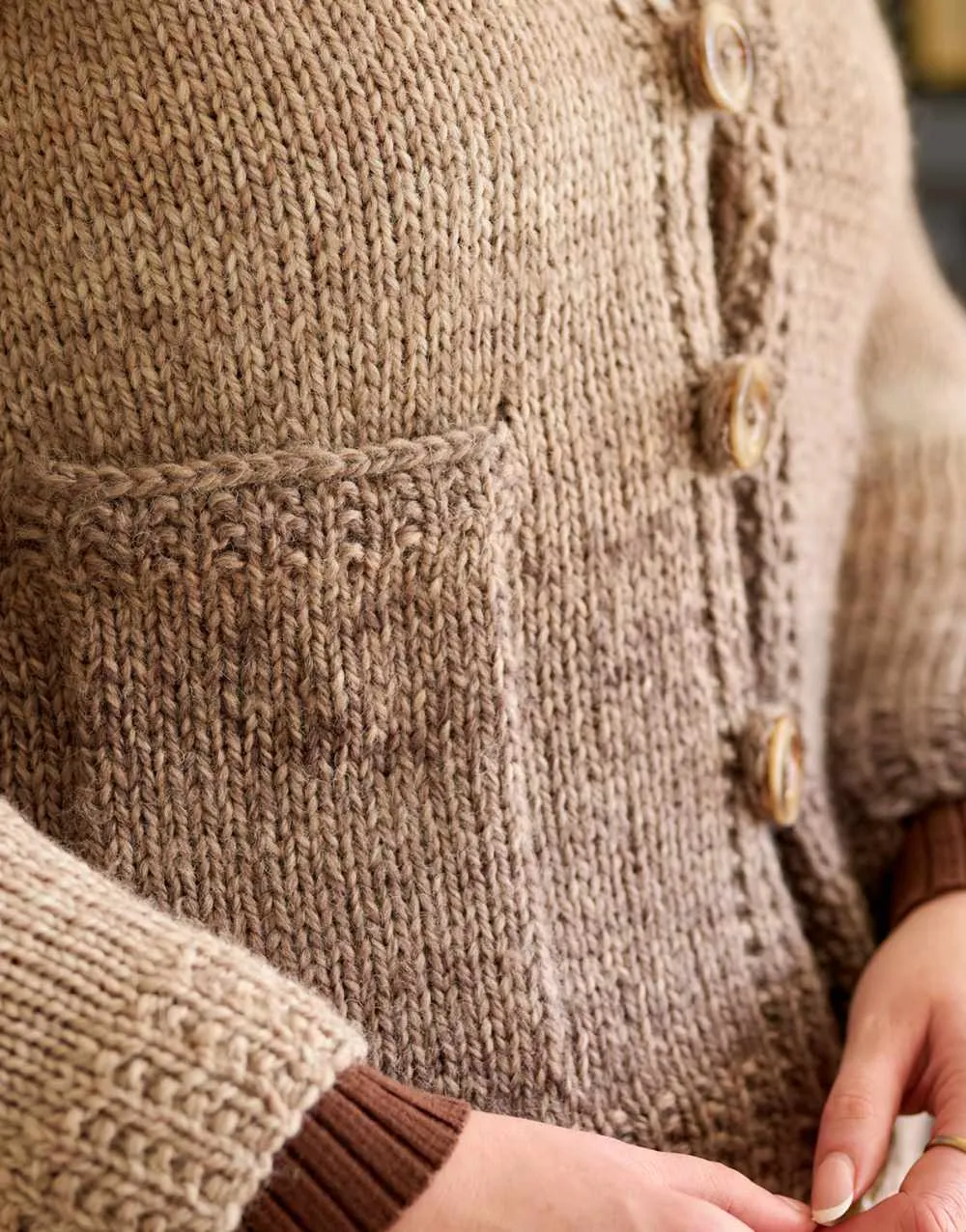 Selene Gilet & Jacket Knitting Pattern for Re:Treat Twist Chunky Yarn, Chloe Birch