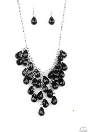 Serenely Scattered Black Necklace  - Paparazzi  Accessories