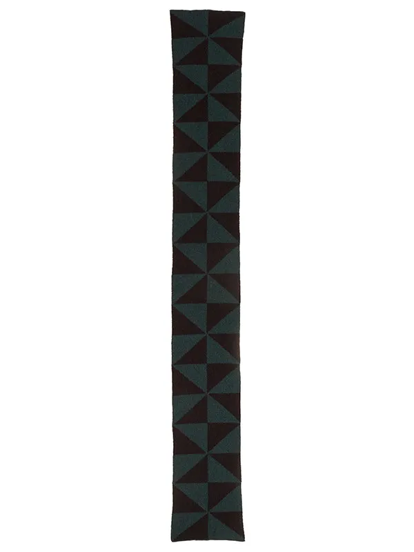 Small Windmill Scarf Black & Oatmeal