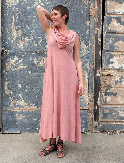 Super Cowl Babydoll Long Dress