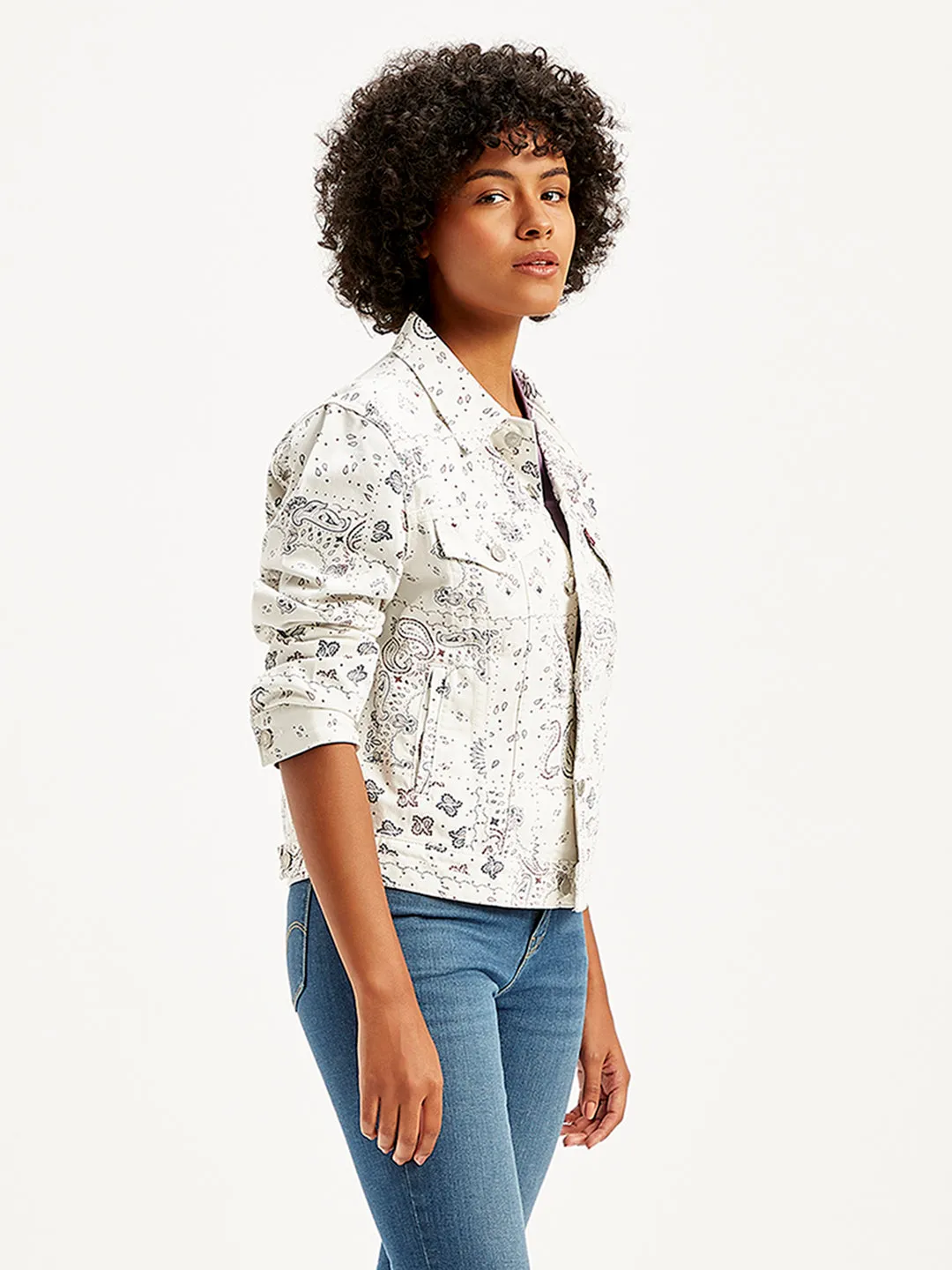 Women's Solid White Jacket